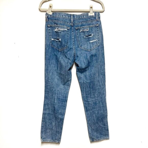 Car Mar Carmar Distressed Patchwork Buffalo Plaid Jeans Womens Sz 24 RARE - Picture 2 of 6